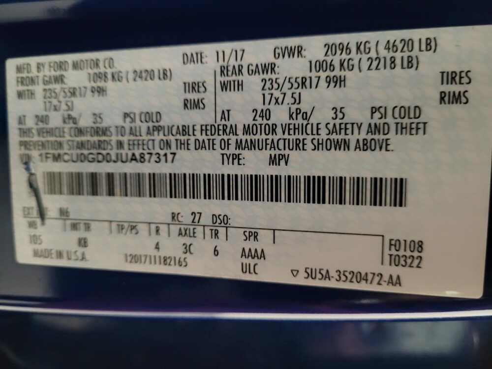 2018 Ford Escape in Riverside, CA 92504 - 2160219 33