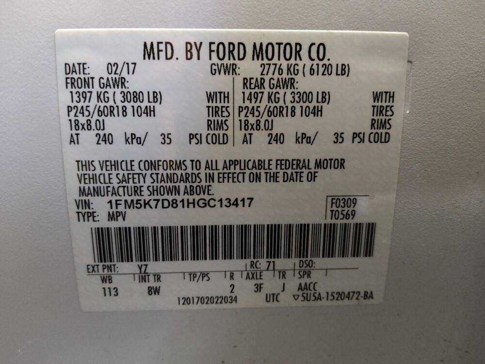 2017 Ford Explorer in Glendale, AZ 85301 - 2291643 33