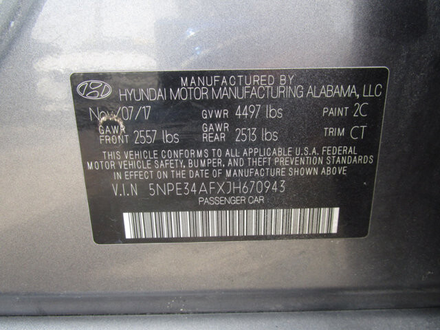 2018 Hyundai Sonata in Tampa, FL 33604-6914 - 2297878 29