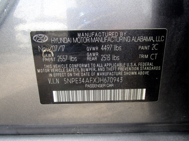 2018 Hyundai Sonata in Tampa, FL 33604-6914 - 2297878 29