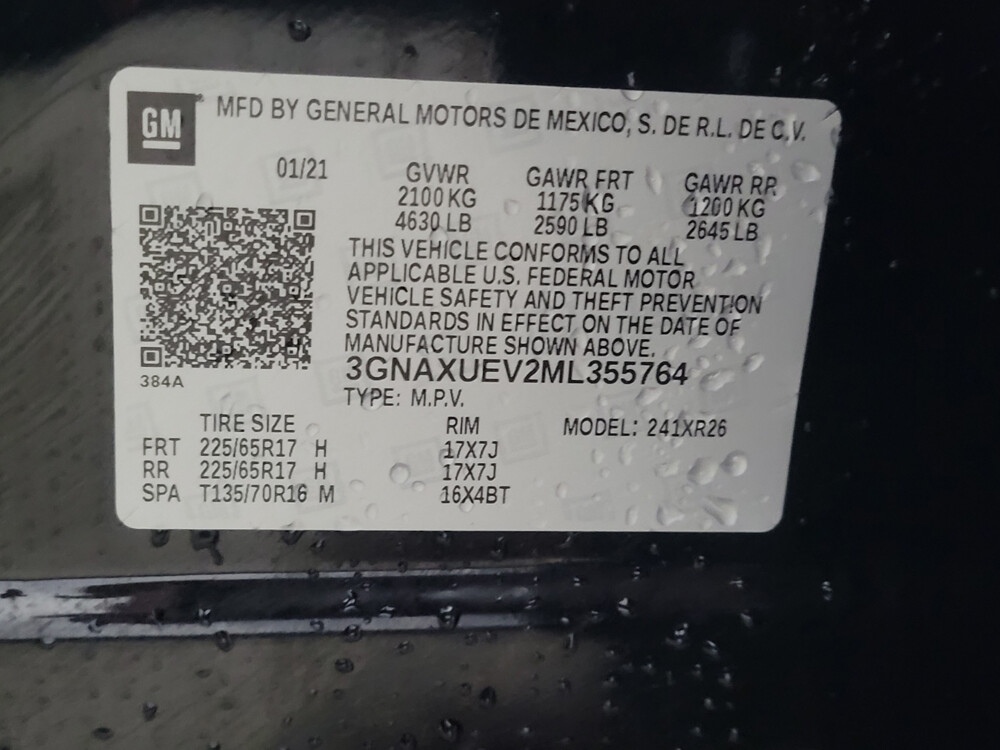 2021 Chevrolet Equinox in Union City, GA 30291 - 2336772 66