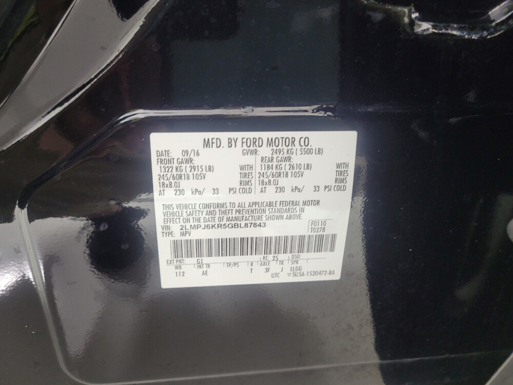 2016 Lincoln MKX in Pelham, AL 35124 - 2376628 59