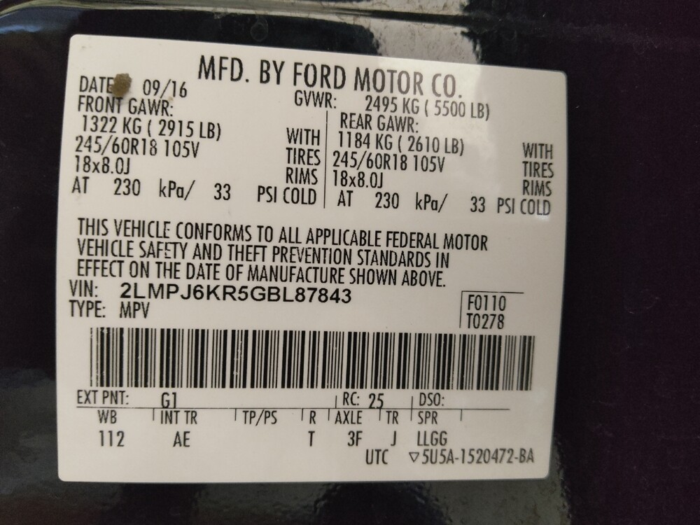 2016 Lincoln MKX in Pelham, AL 35124 - 2376628 33