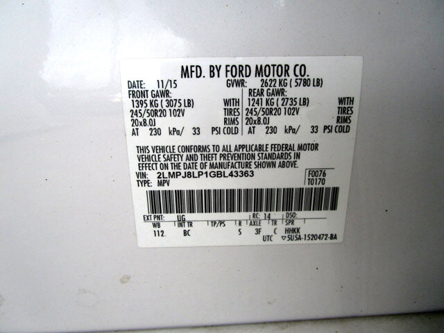 2016 Lincoln MKX in Tampa, FL 33604-6914 - 2378650 33