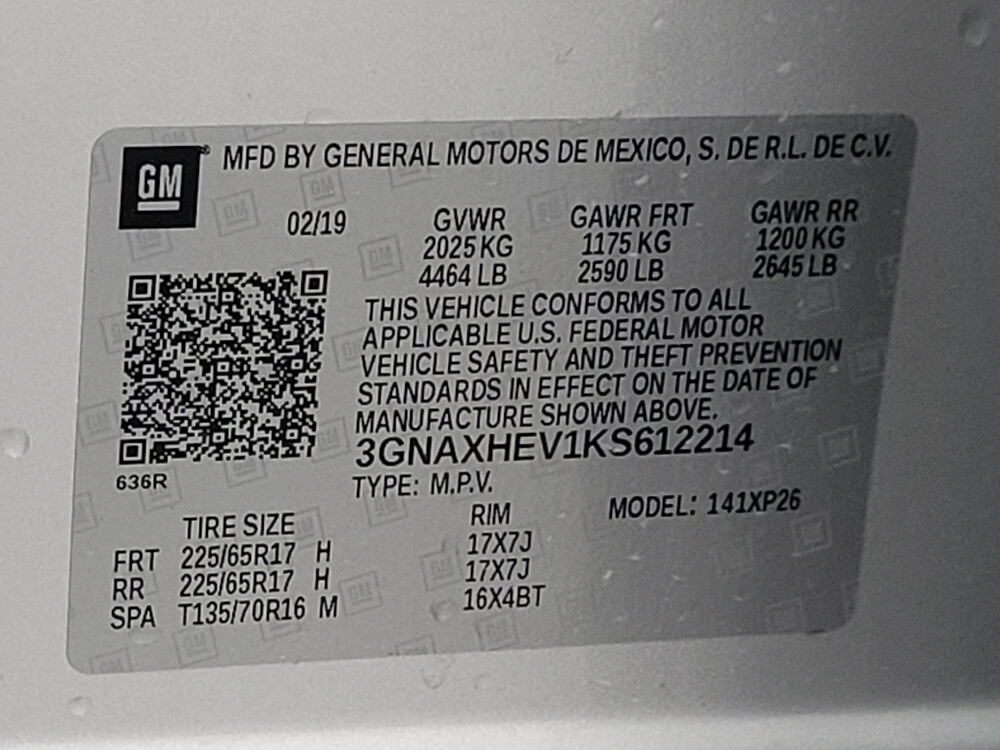 2019 Chevrolet Equinox in Memphis, TN 38115 - 2388785 59