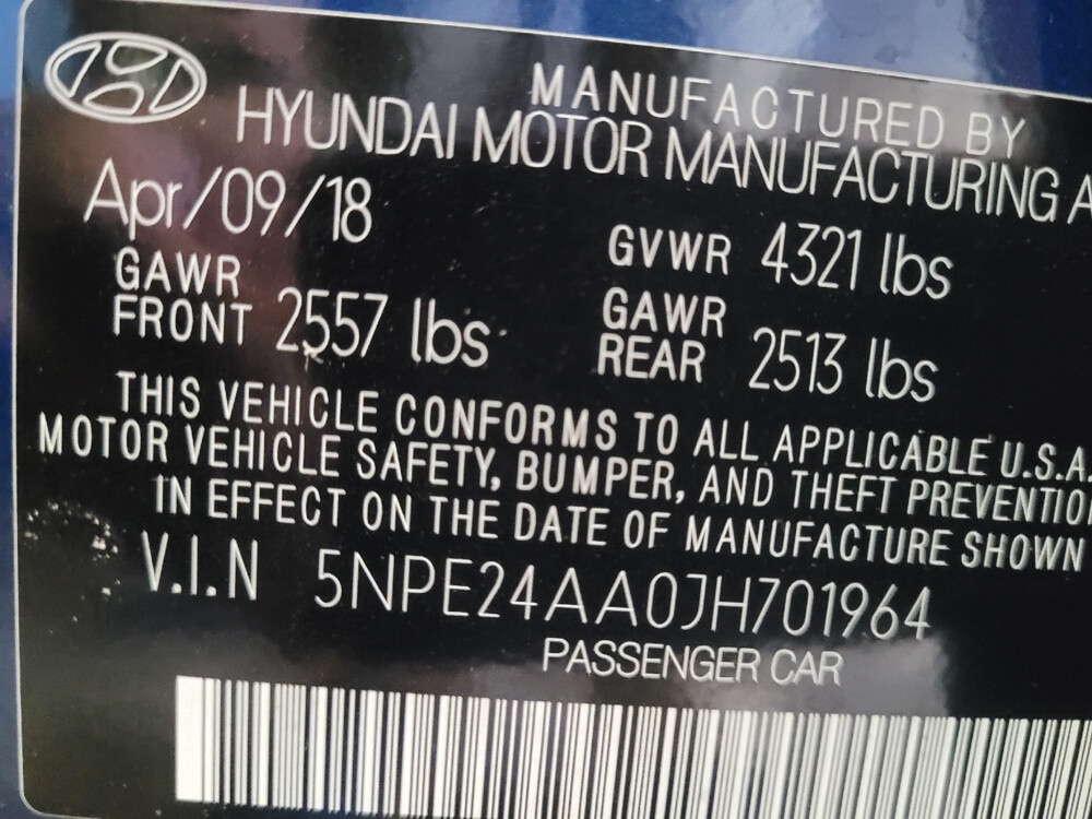 2018 Hyundai Sonata in Wilmington, NC 28405 - 2404461 59