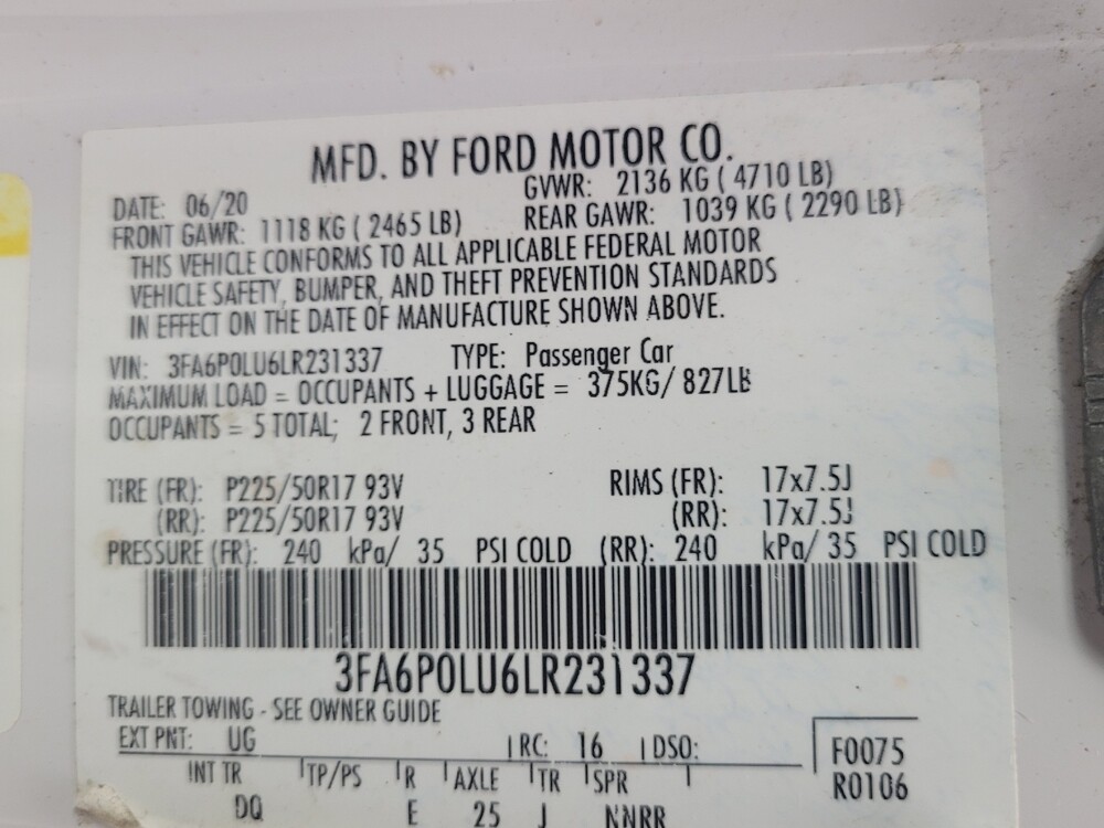 2020 Ford Fusion in Memphis, TN 38128 - 2408199 33