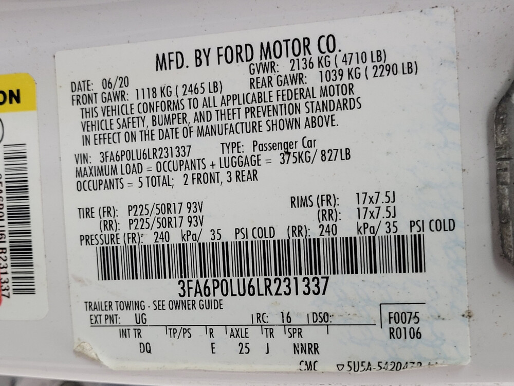 2020 Ford Fusion in Memphis, TN 38128 - 2408199 59