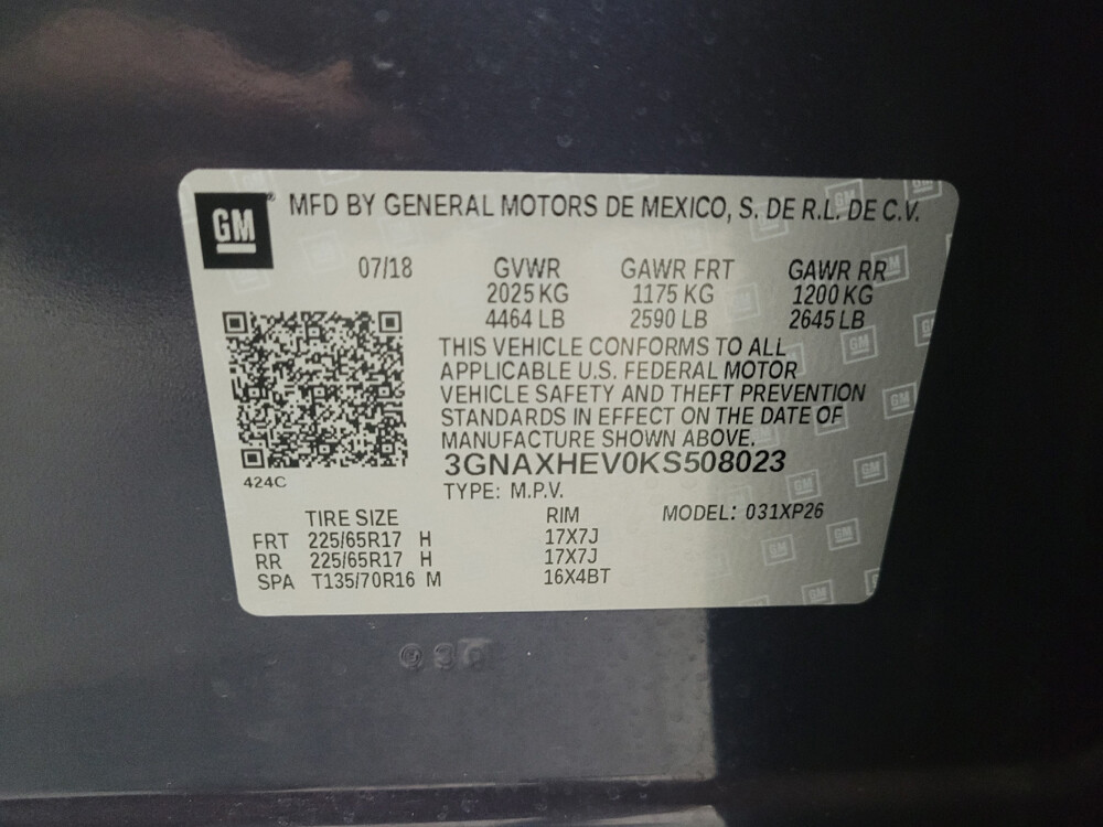 2019 Chevrolet Equinox in Albuquerque, NM 87123 - 2427683 33