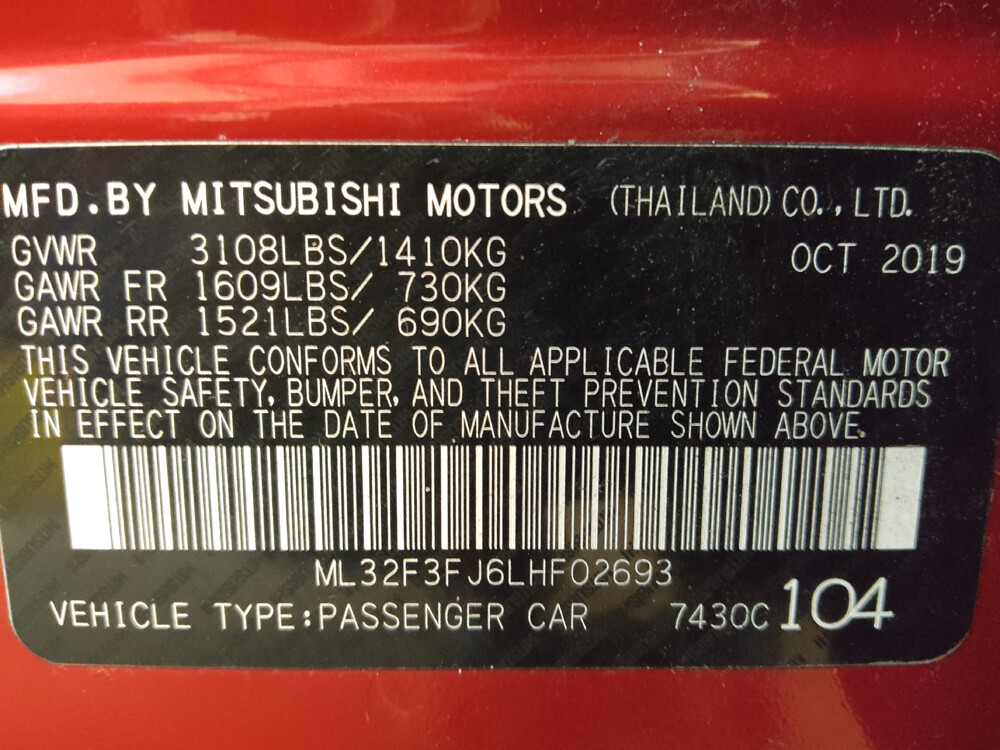 2020 Mitsubishi Mirage G4 in Greenville, SC 29607 - 2439867 33