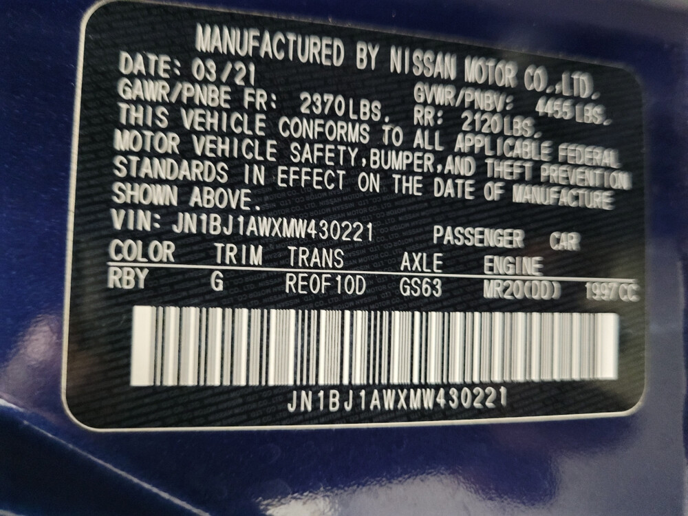 2021 Nissan Rogue Sport in Taylor, MI 48180 - 2448995 33