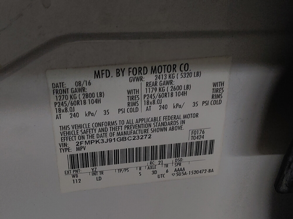 2016 Ford Edge in Union City, GA 30291 - 2452697 33