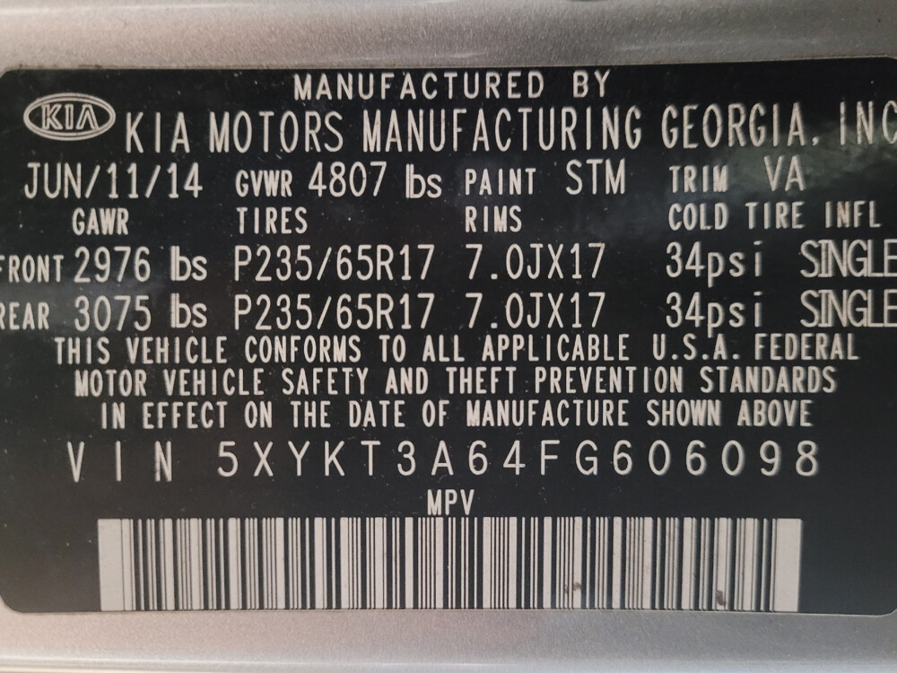 2015 Kia Sorento in Hialeah, FL 33014 - 2453318 33