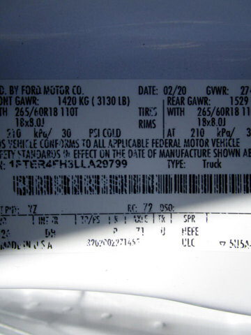 2020 Ford Ranger in Tampa, FL 33604-6914 - 2454215 30