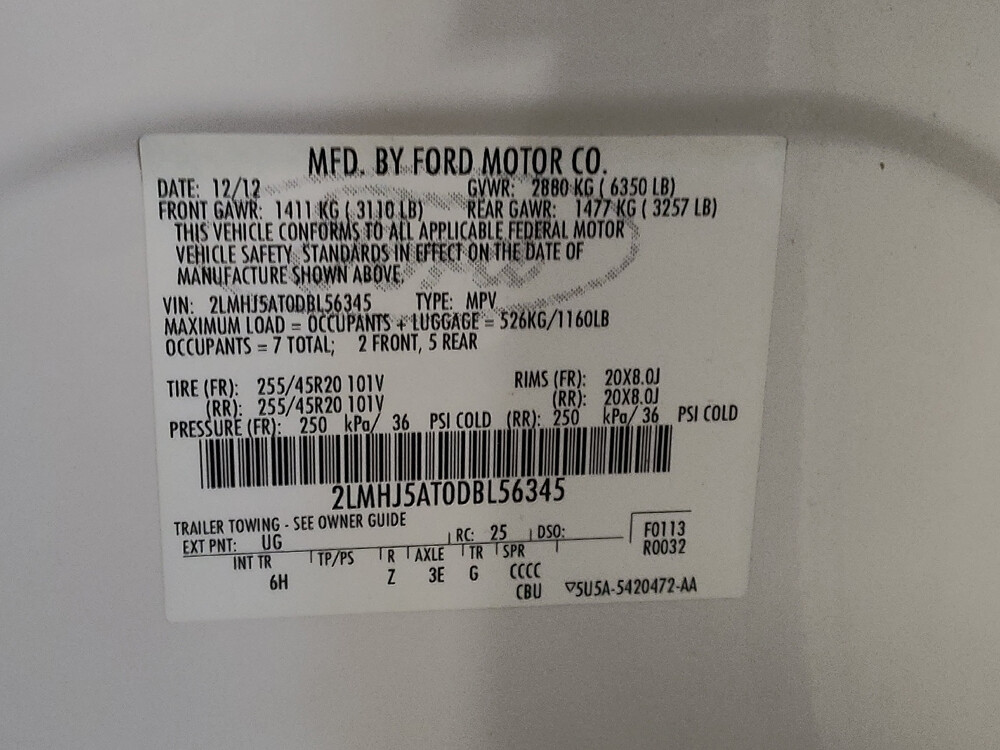 2013 Lincoln MKT in Hialeah, FL 33014 - 2466085 33