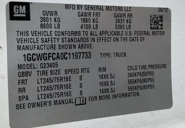 2012 Chevrolet Express 2500 in Blauvelt, NY 10913 - 2467346 71